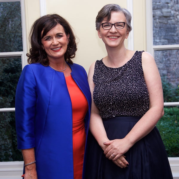 Council member Rosemarie Loftus with Law Society Vice President Michelle Ní Loinsigh style=