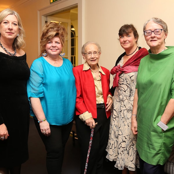 Síle Larkin of WRC, senior counsel Grainne McMorrow, Justice Catherine McGuinness, barrister Siobhán Ní Chualachain and Jennifer Aston of Lawbooks Ireland style=