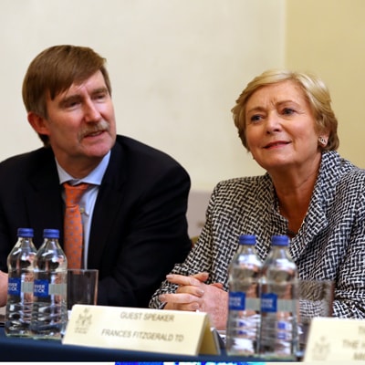 Ken Murphy of the Law Society and former justice minister Frances Fitzgerald style=