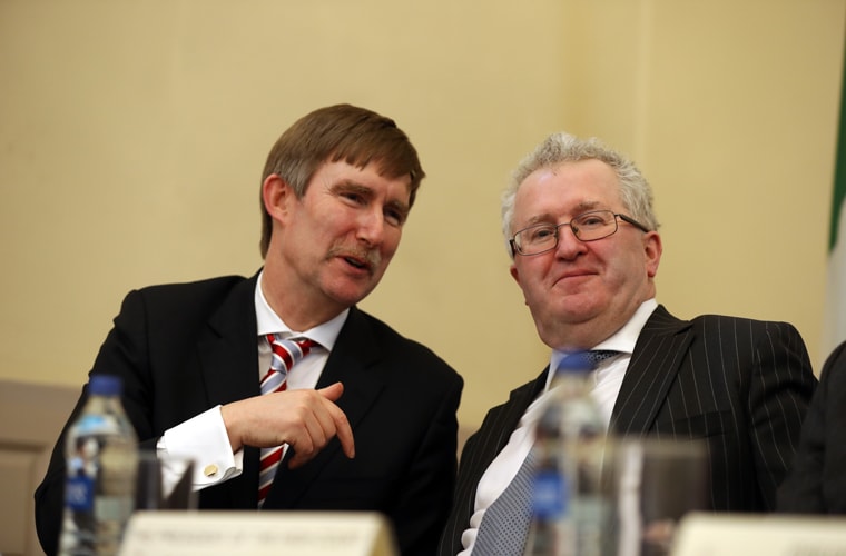 Law Society Director General Ken Murphy with Attorney General Seamus Woulfe style=