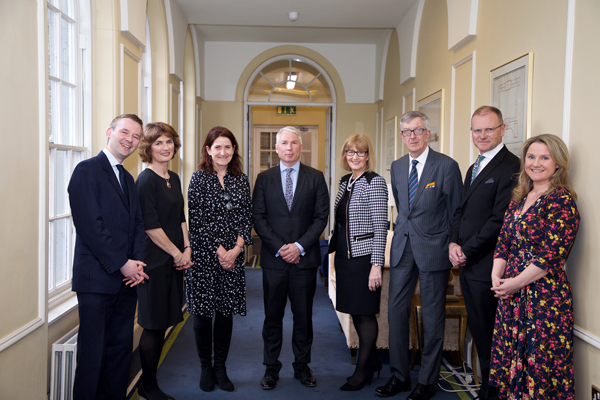 Des Ryan BL, Marguerite Bolger SC, Katherine Kane (Law Society Finuas Skillnet), Duncan Inverarity (A&L Goodbody),  Caroline Jenkinson (Labour Court),  solicitor Richard Grogan, solicitor Alasdair Purdy, Catherine O’Flynn (partner, William Fry) style=