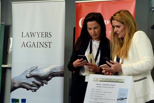 Barristers Sophie Honahan and Fiona Tonge style=