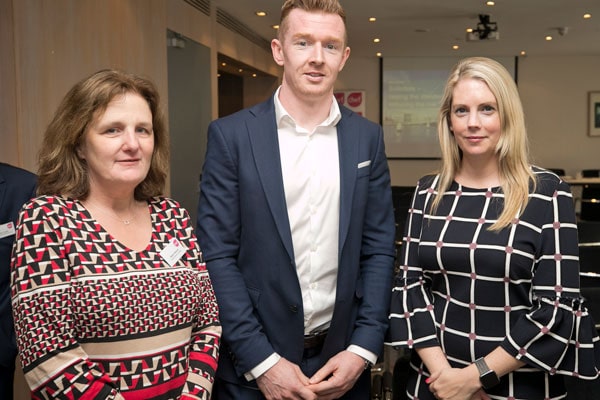 Karen Deacon Frank Glennon, Ciaran Reddin AIG and Michelle Boland AIG Europe  style=