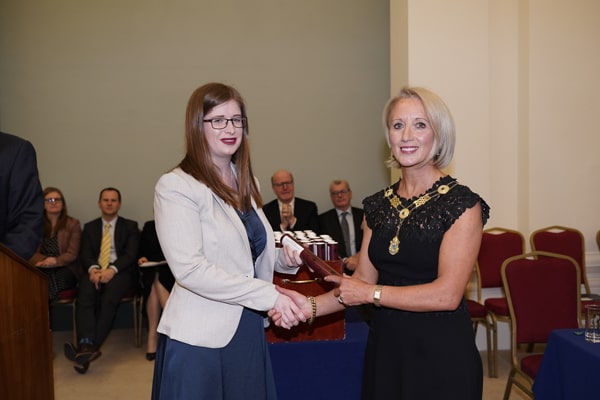 President of the Law Society of Ireland Michele O'Boyle with Aine O Murchú style=