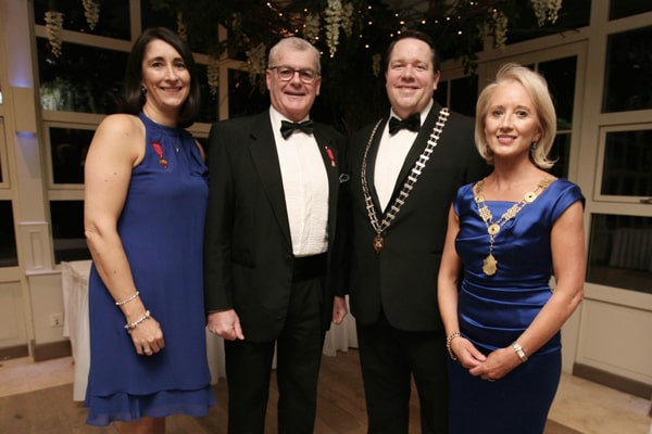 Joan Byrne, past Law Society President Patrick Dorgan, SLA President Robert Baker, and current Law Society President Michele O’Boyle style=