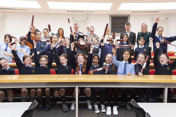 Children from Stanhope Street school graduate from Anyone Can Code style=