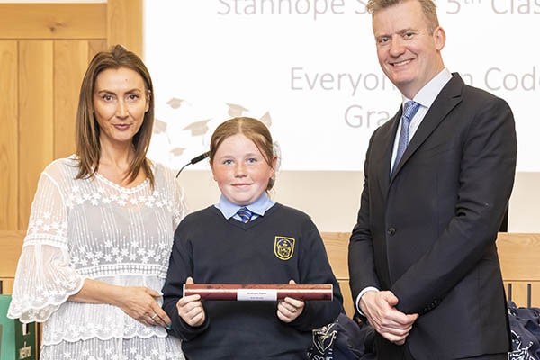 Children from Stanhope Street school graduate from Anyone Can Code style=